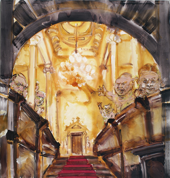 Spießrutenlaufen, 220 x 210 cm, 2005