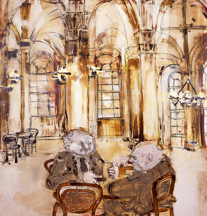 Kaffeehaus, 220 x 210 cm, 2006