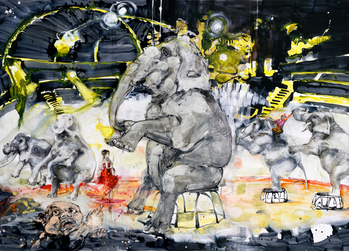 Zirkus, 300 x 400 cm, 2007