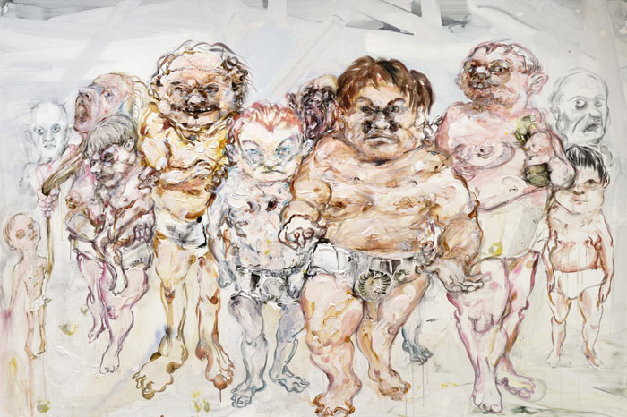 Menschenmasse, 200 x 300 cm, 2008