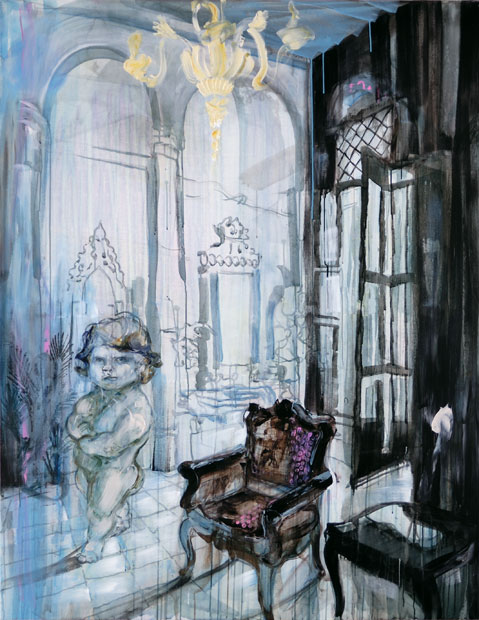 Blaue Stunde, 200 x 155 cm, 2009